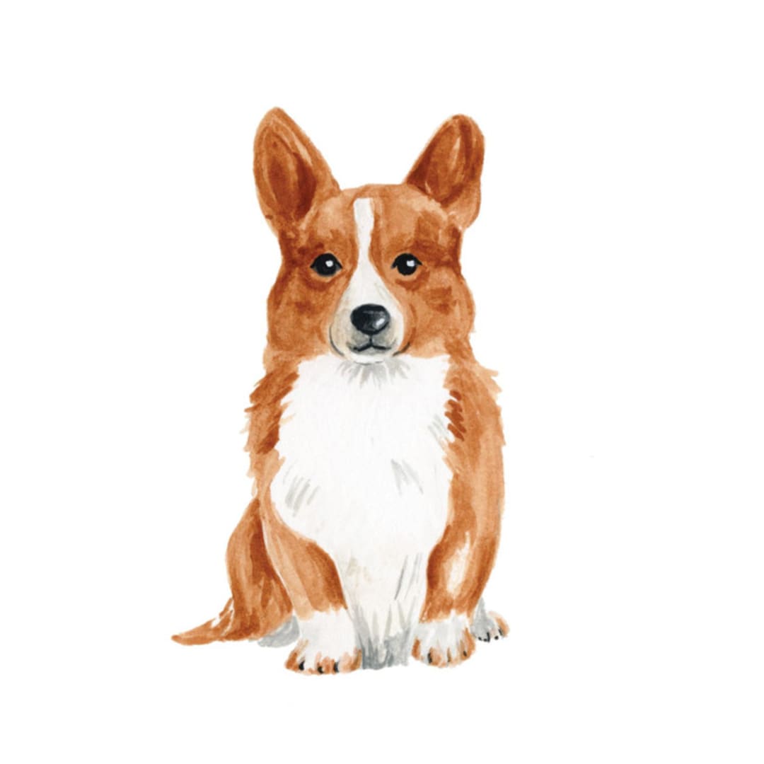 "Custom Dog Icon" - Commissioned Design Element in multicolorassorted-colors by Sarah Knight