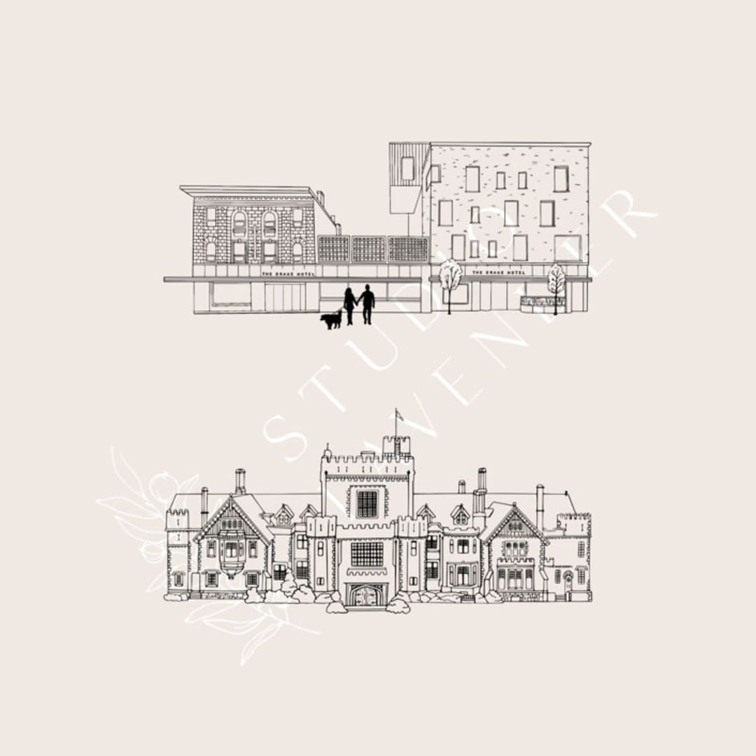 "Custom Map Icon, Illustration" - Commissioned Design Element in black by Studio Lavender