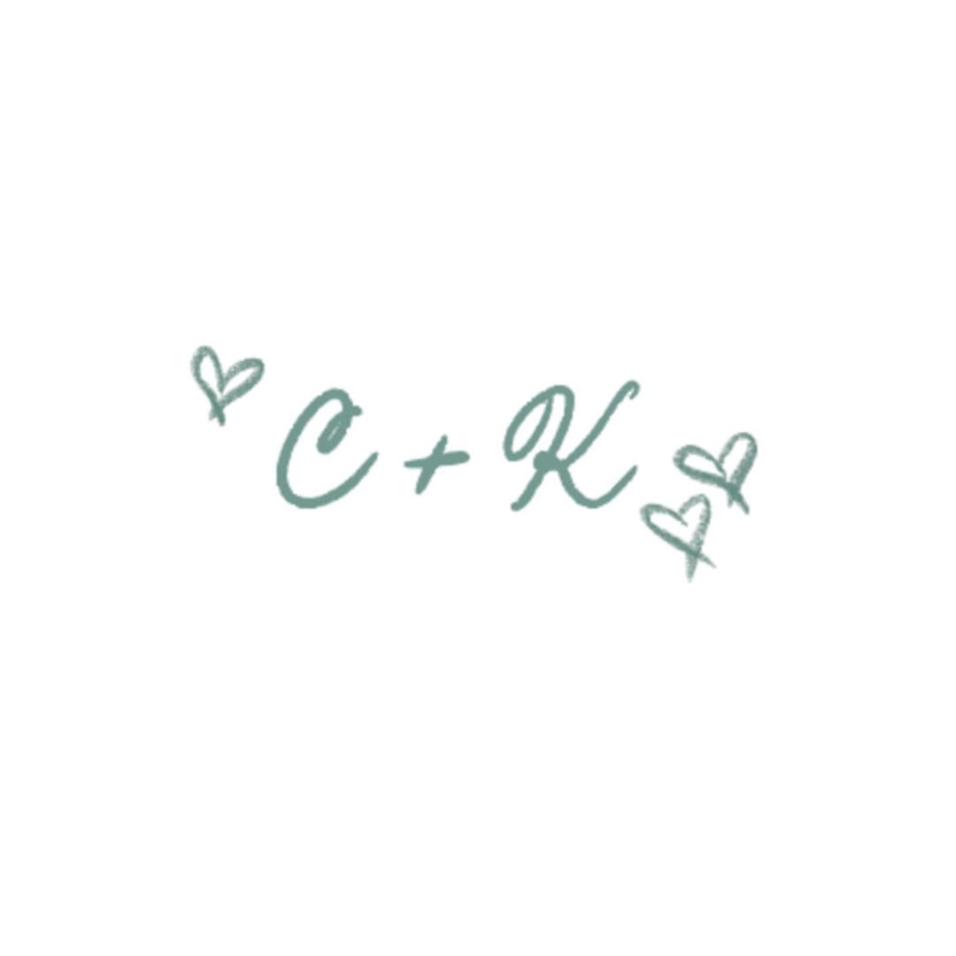 "Custom Monogram" - Commissioned Design Element in multicolor by Cotton and Bow