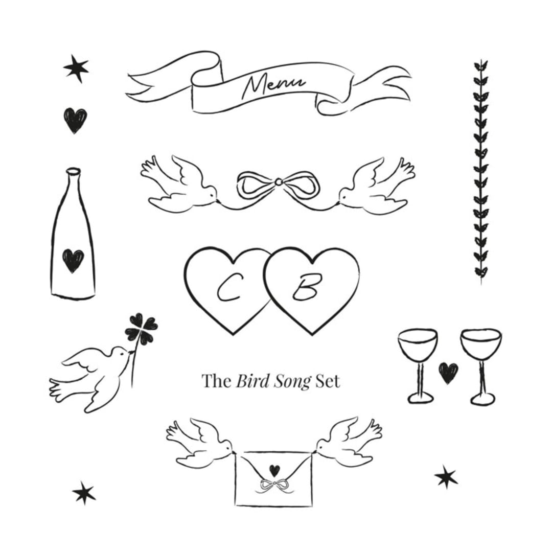 "Custom Color Mixed Icon Set" - Commissioned Design Element in black by Helena Vitto