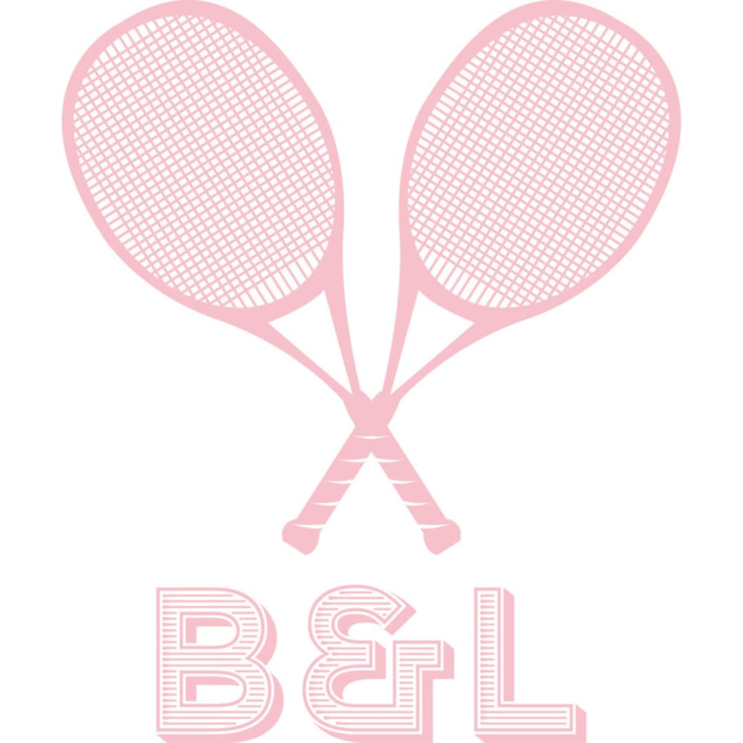 "Custom Color & Text Tennis Rackets" - Commissioned Design Element in multicolorassorted-colors by Jenna Holcomb