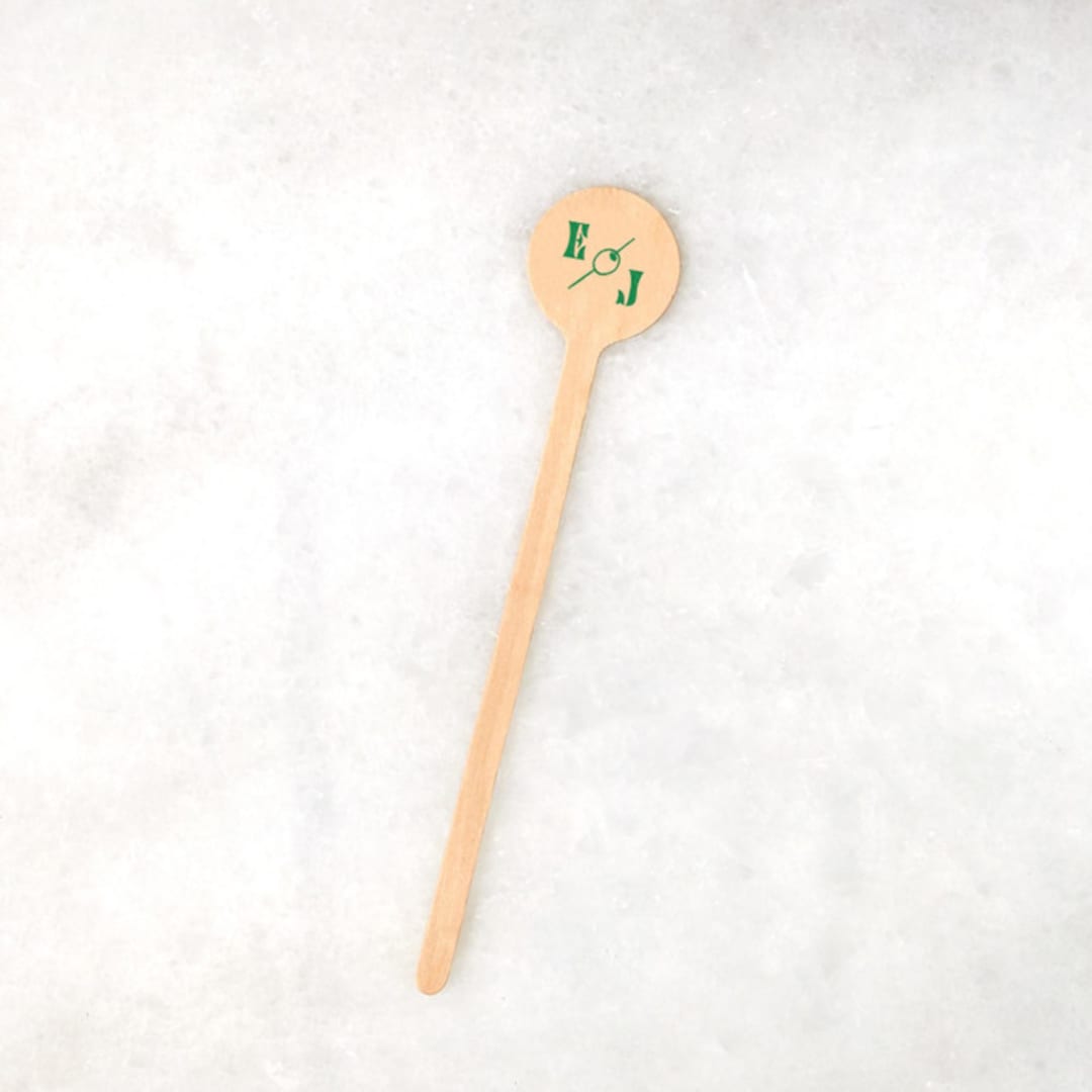 "Martini Olive Stir Stick, wooden stir stick, set of 100" - Stir Sticks in natural by ForYourParty