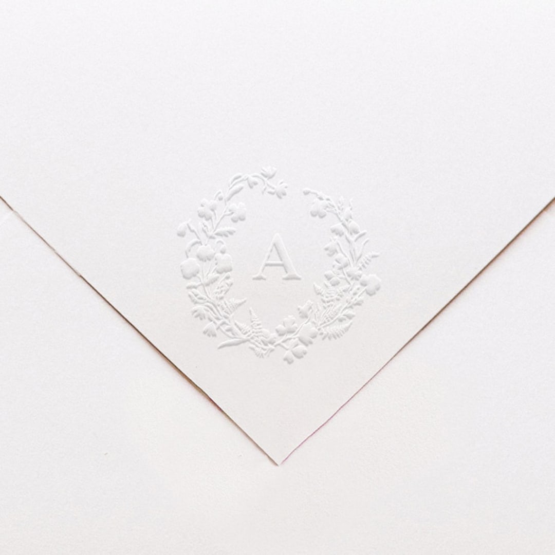 "'Alpine Meadow' Custom Monogram Embosser" - Embossers in multicolorassorted-colors by Tara Grangroth