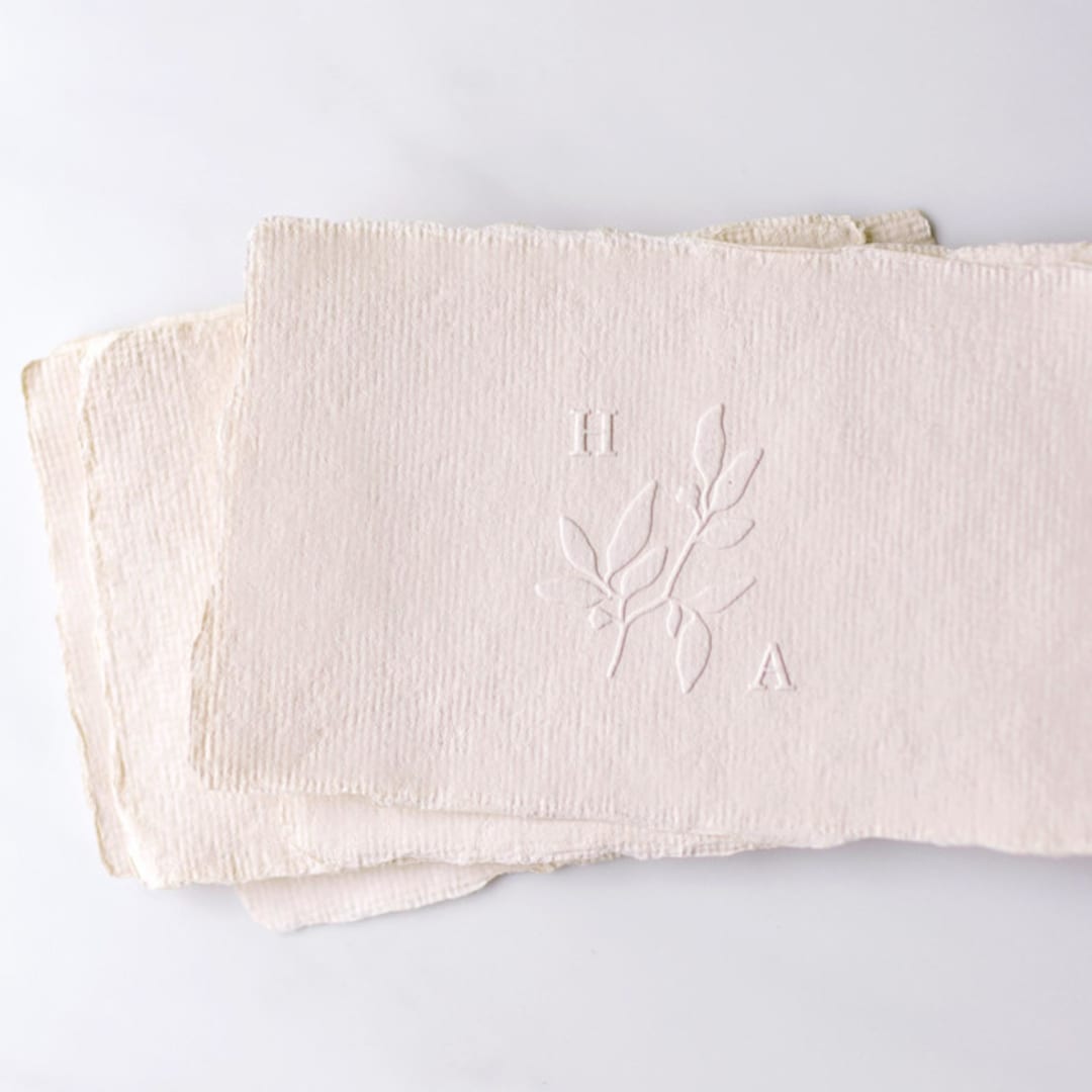 "Custom Monogram Embosser No. 3" - Embossers in green by Tara Grangroth