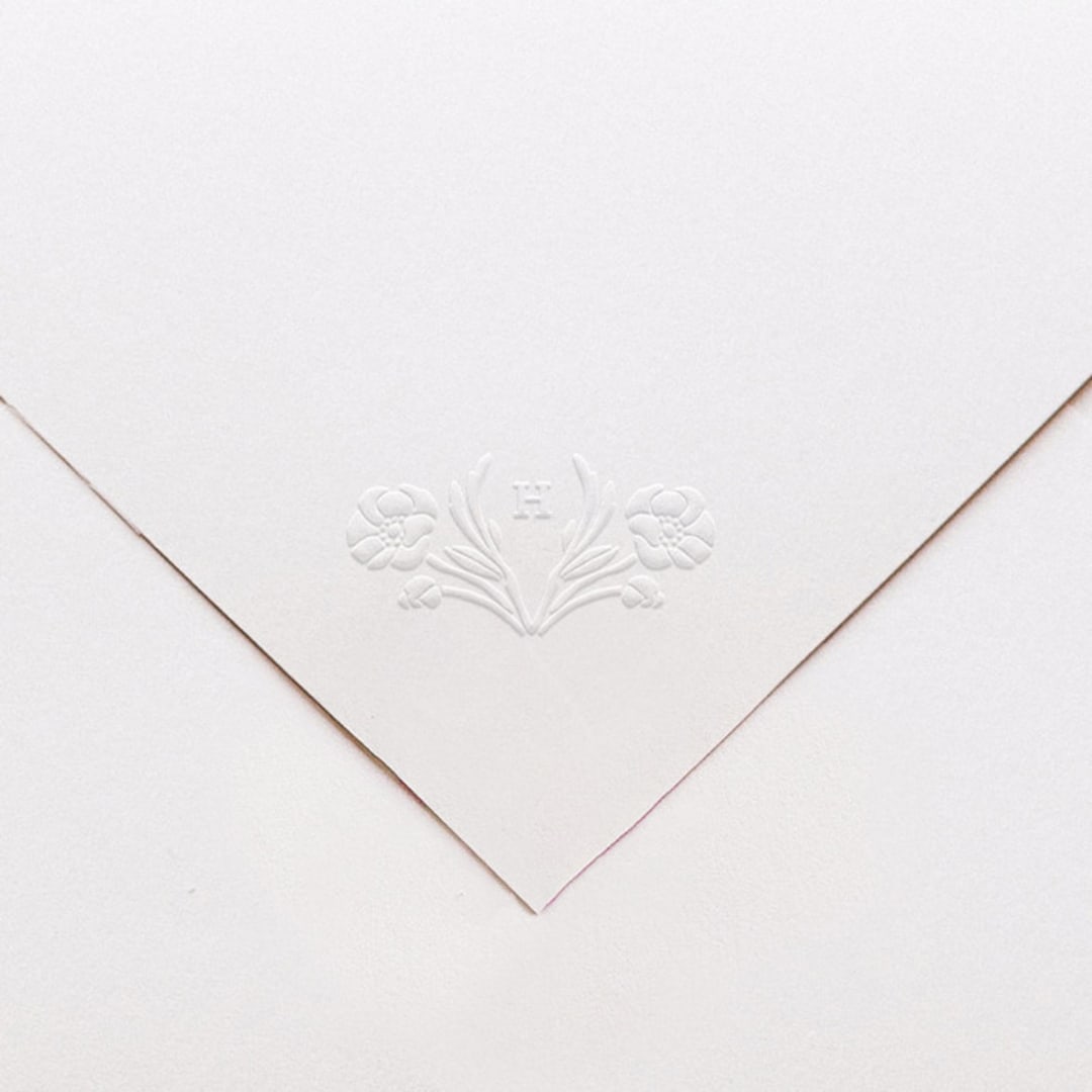 "Custom Monogram Embosser No. 9" - Embossers in black by Tara Grangroth