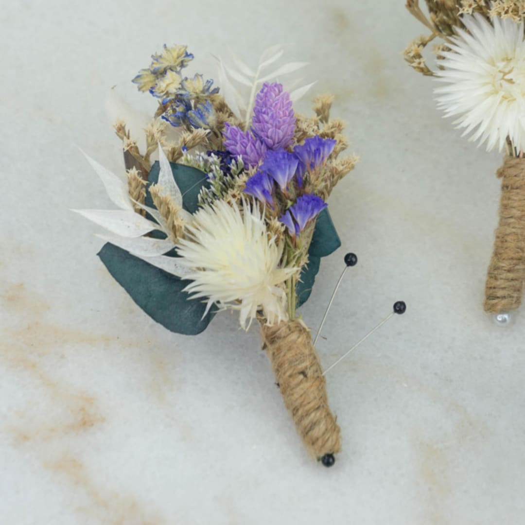 Starry Night Groom Boutonniere