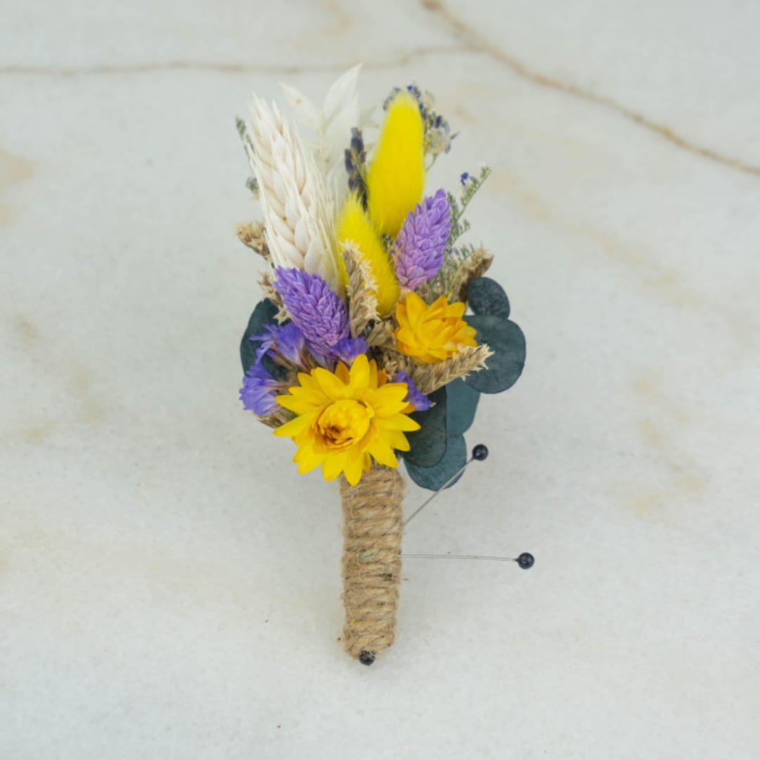 Sunrise Groom Boutonniere