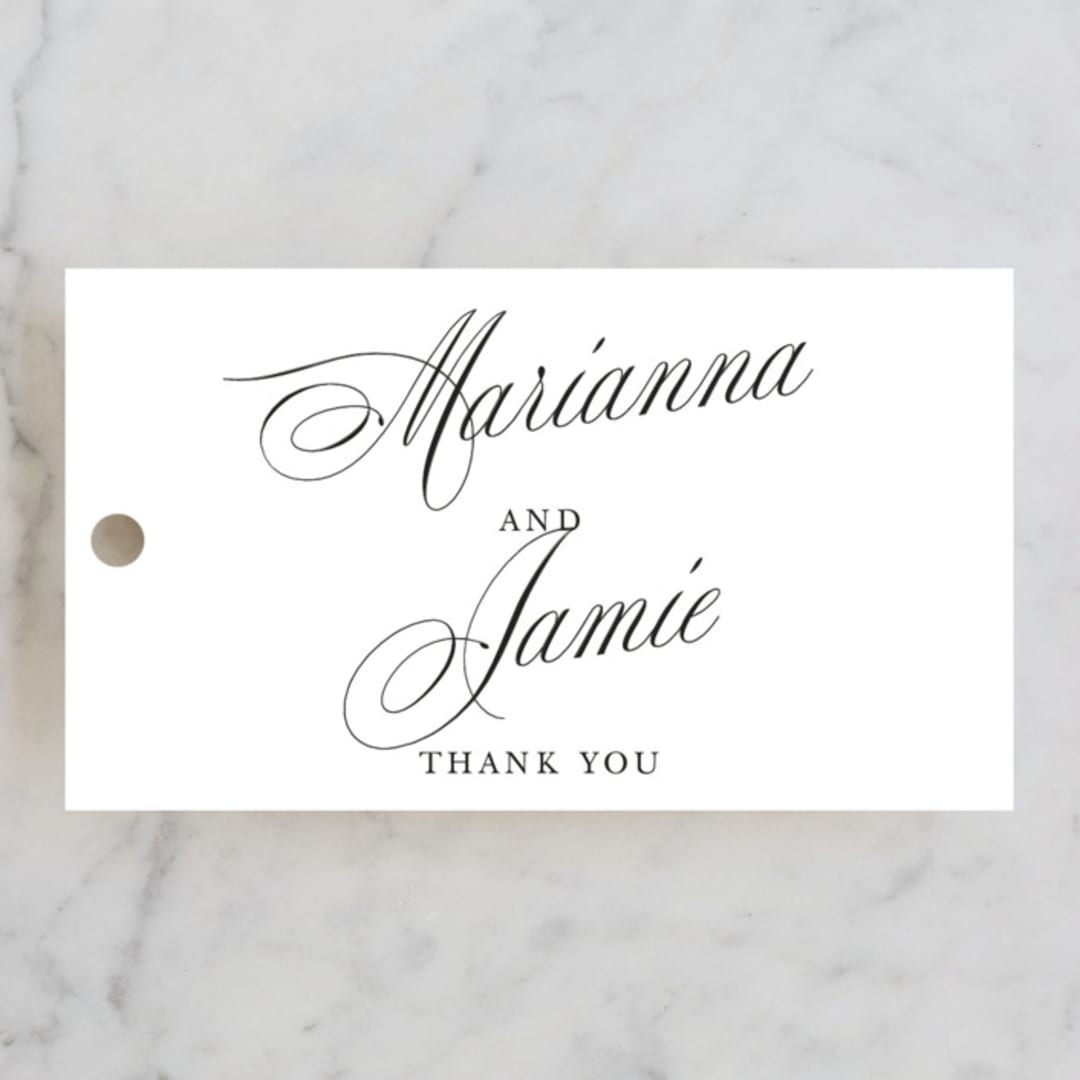 "Best is yet to come" - Wedding Favor Tags in Classique by Design Lotus - Front