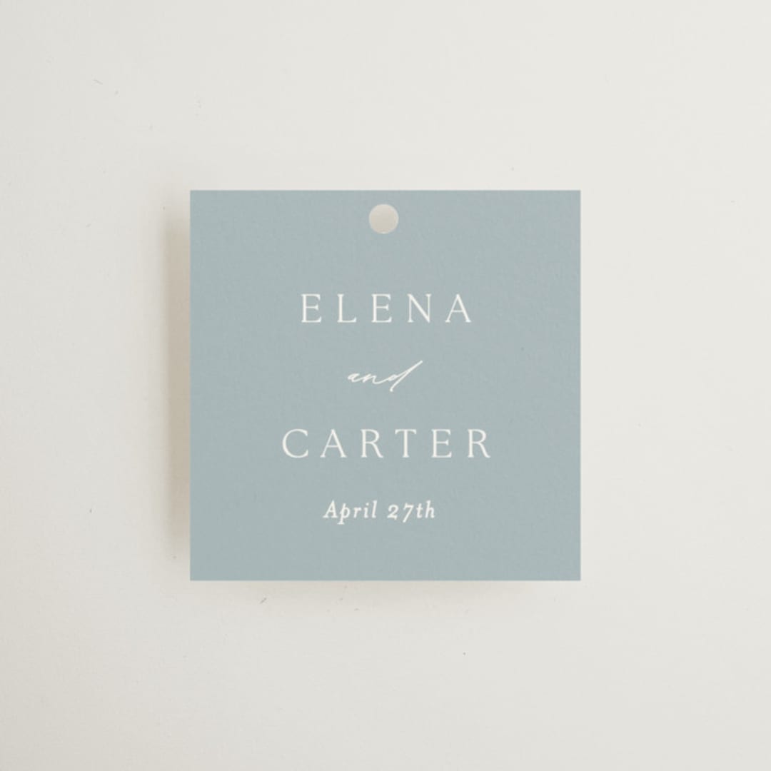 "Gilded Edge" - Wedding Favor Tags in Provincial by Angela Thompson - Front
