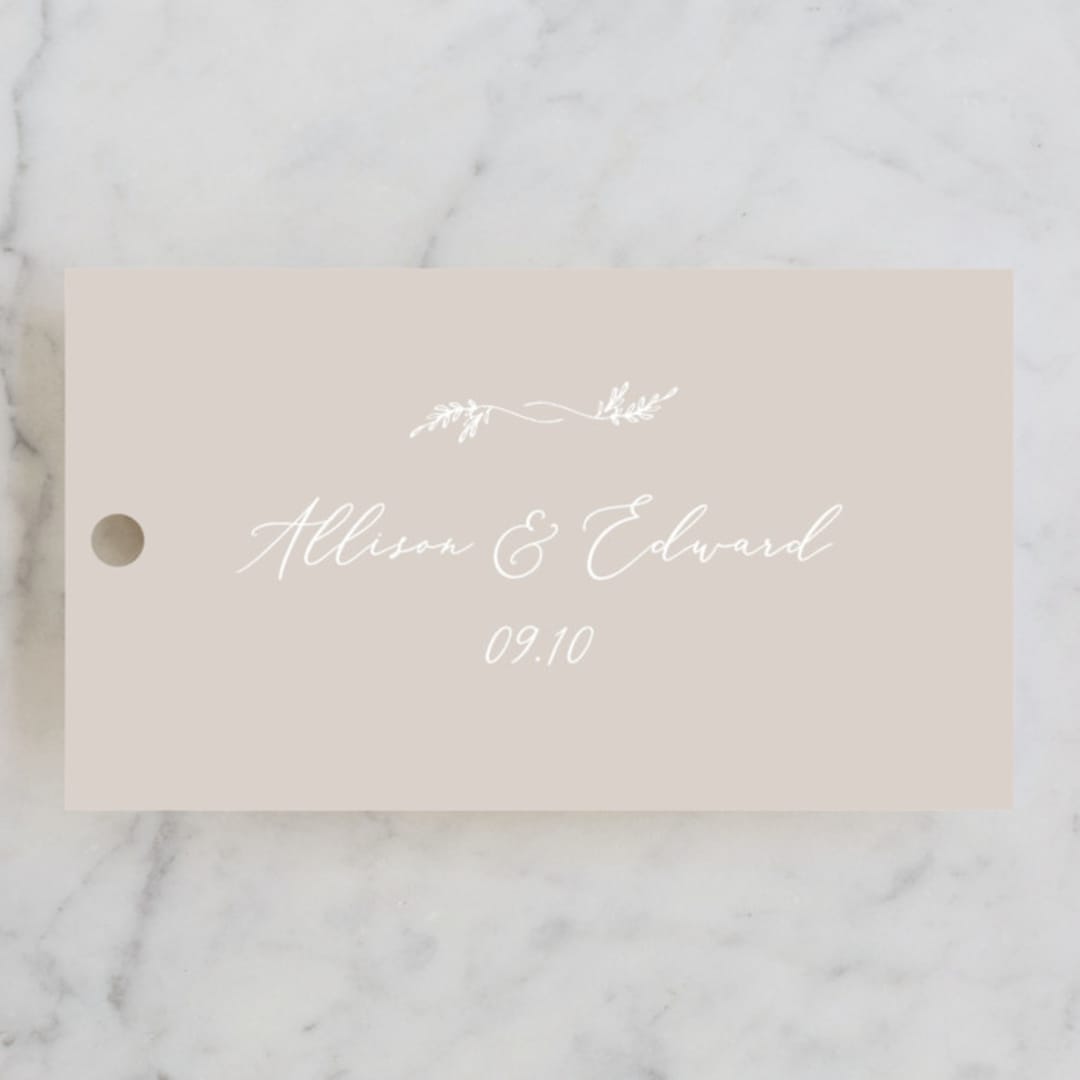 "So Inlove" - Wedding Favor Tags in Cloud by Jhudy - Front