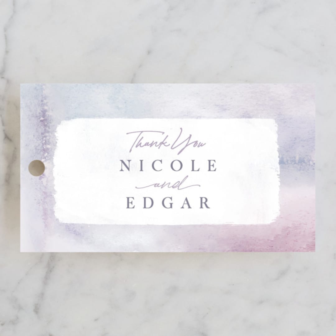 "Lavender fields" - Wedding Favor Tags in Lavender by Hooray Creative - Front