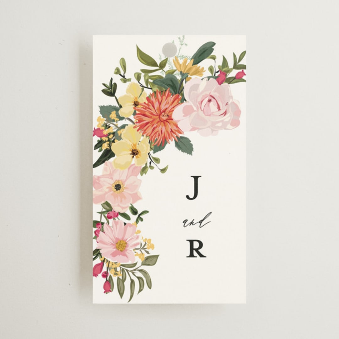 "Forest Flowers" - Wedding Favor Tags in Tropical by Susan Moyal - Front