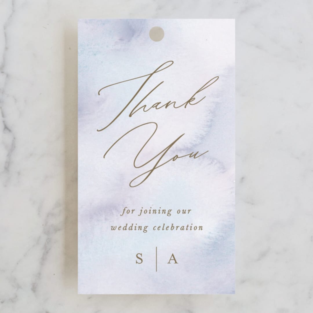 "Bright" - Wedding Favor Tags in Summer by Leah Bisch - Front