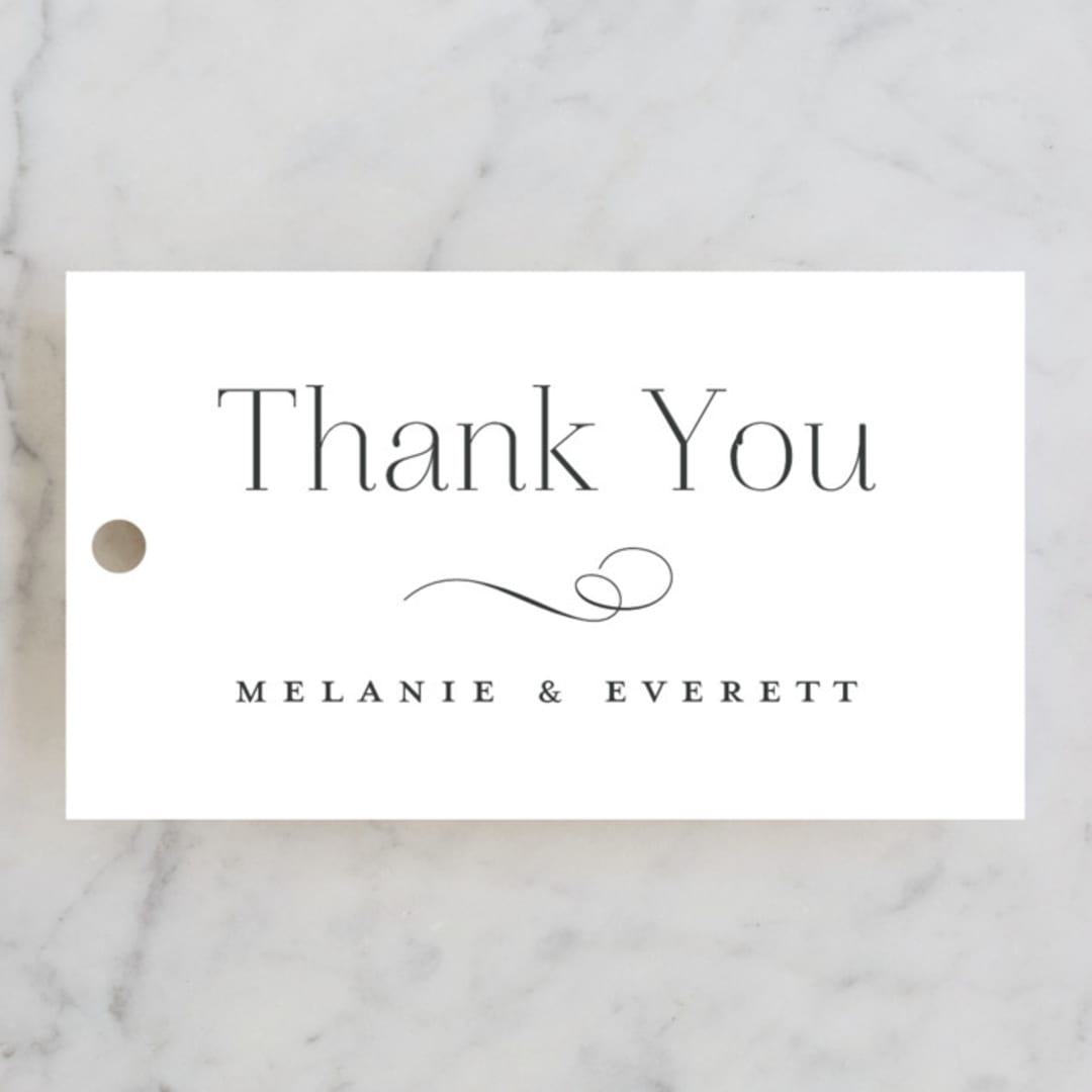 "Pearl" - Wedding Favor Tags in Chantilly by Jessica Williams - Front