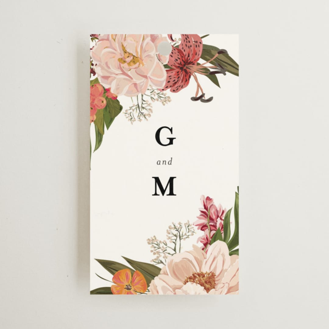 "Harmony" - Wedding Favor Tags in Summer by Susan Moyal - Front