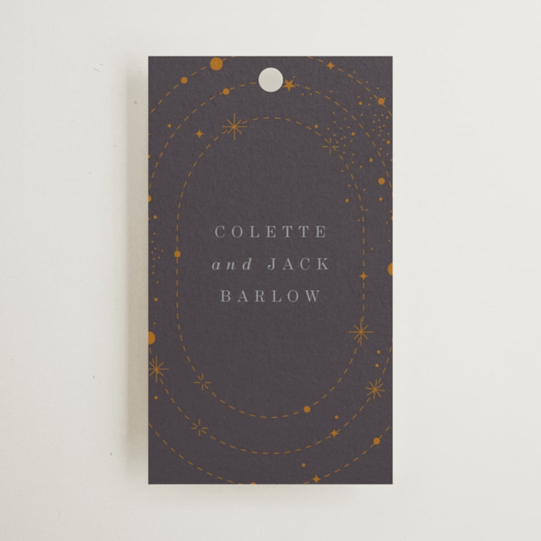 "North" - Wedding Favor Tags in Twilight by Baumbirdy - Front
