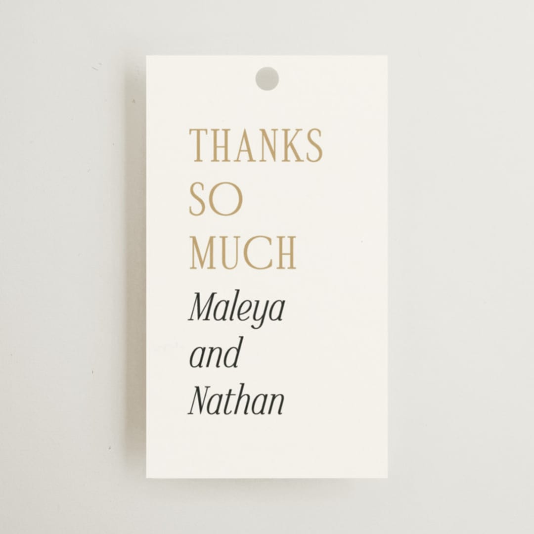 "Magazine" - Wedding Favor Tags in Lace by Kaydi Bishop - Front