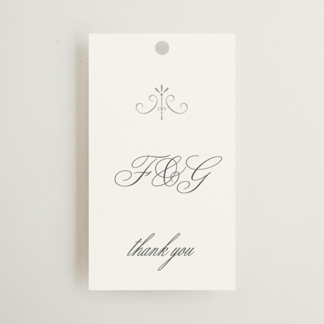 "toulomotiri" - Wedding Favor Tags in Sugar by chocomocacino - Front