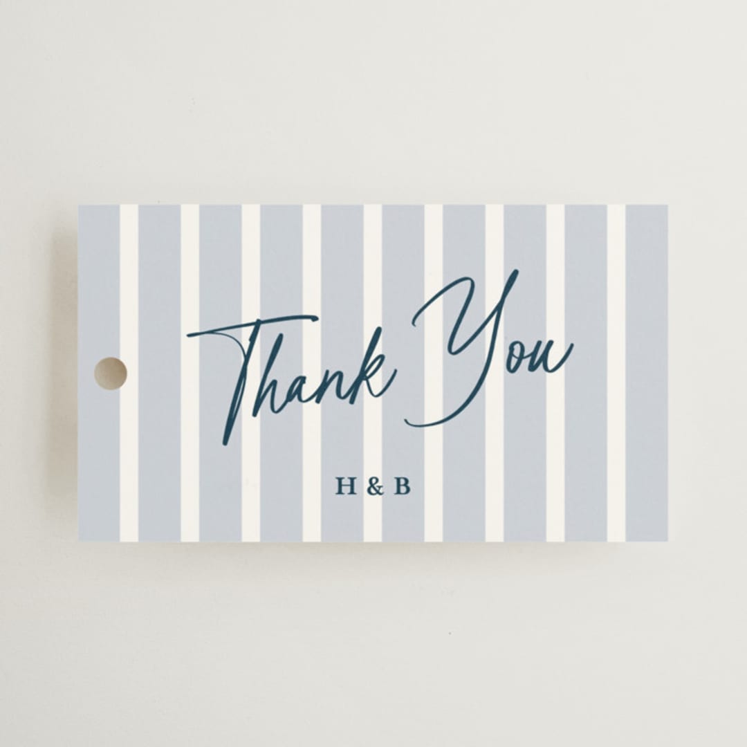 "melihrolo" - Wedding Favor Tags in Powder Blue by chocomocacino - Front