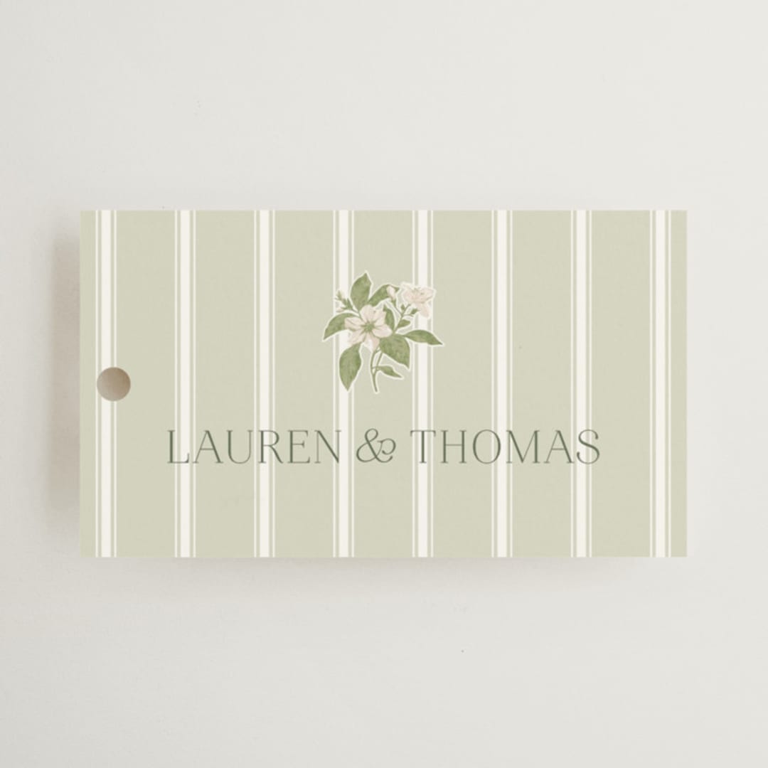 "Summer Fields" - Wedding Favor Tags in Petal by Lisa Joanna Harrison - Front