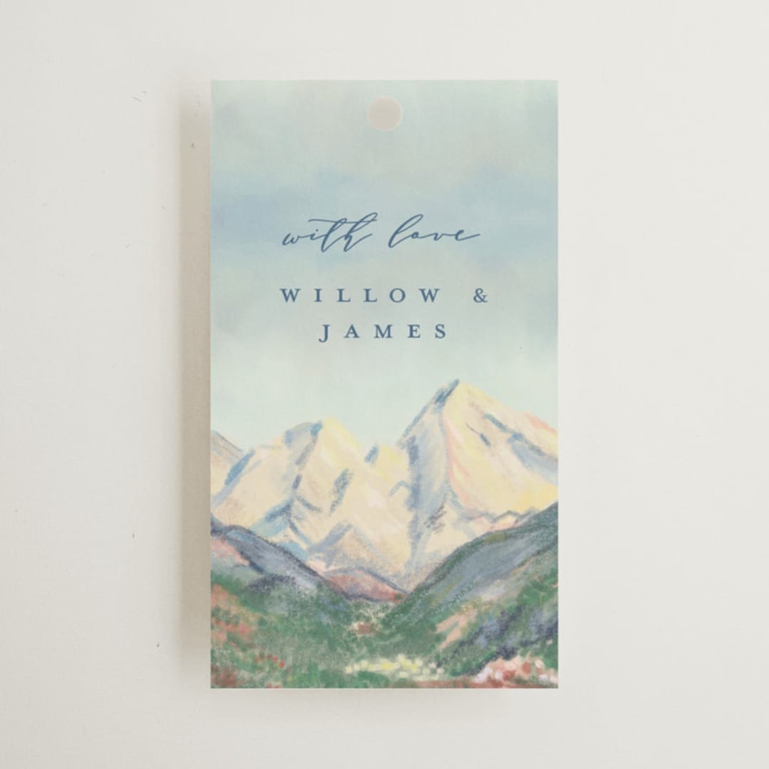 "The Valley" - Wedding Favor Tags in Summer by Petra Kern - Front