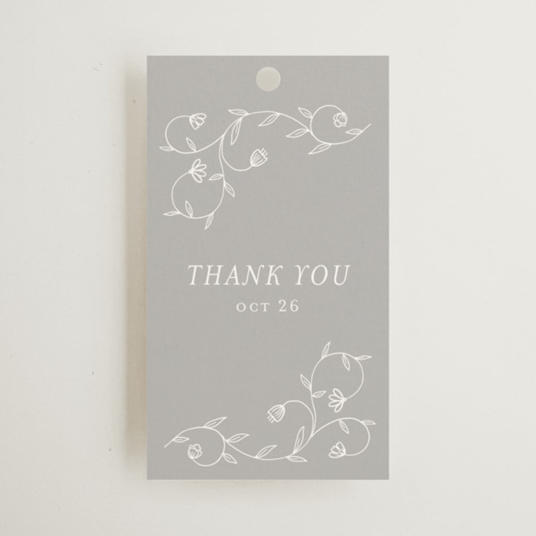 "cantuccini" - Wedding Favor Tags in Moon by chocomocacino - Front