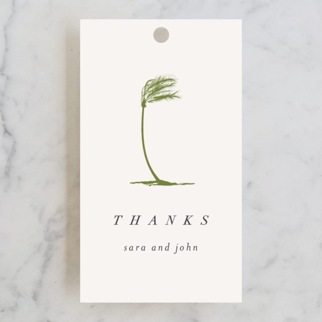 "palmetto" - Wedding Favor Tags in Palmetto by kelli hall - Front