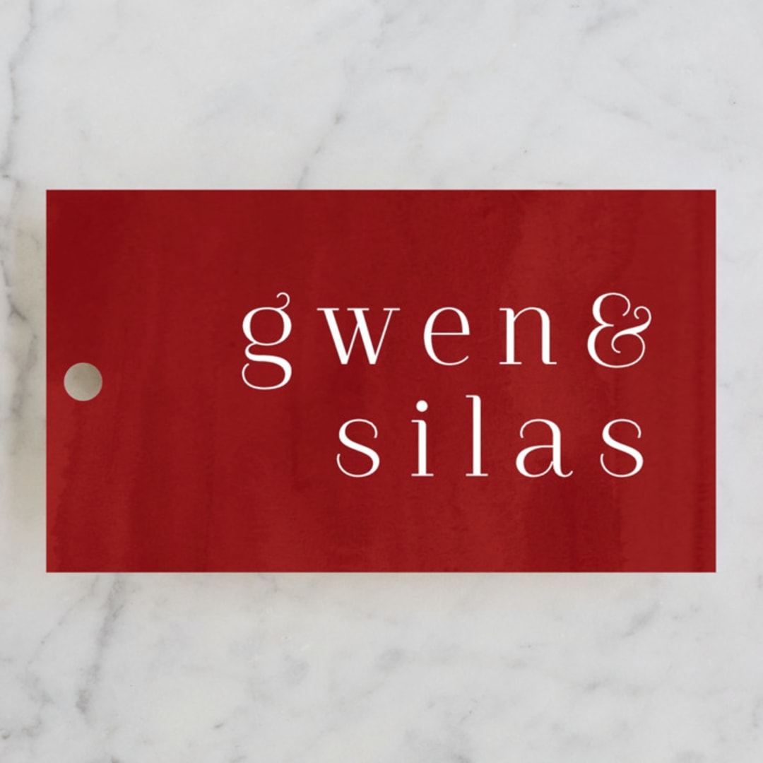 "wispy" - Wedding Favor Tags in Sienna by Angela Marzuki - Front