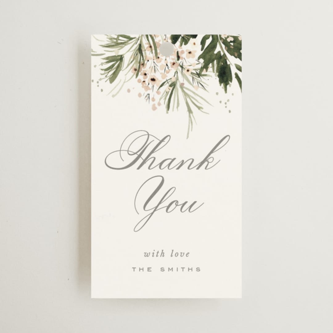 "Grace" - Wedding Favor Tags in Porcelain by Leah Bisch - Front