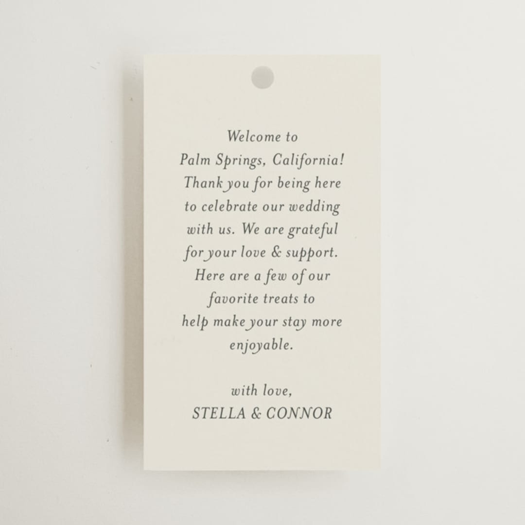 "Unity" - Wedding Favor Tags in Porcelain by Jennifer Postorino - Front