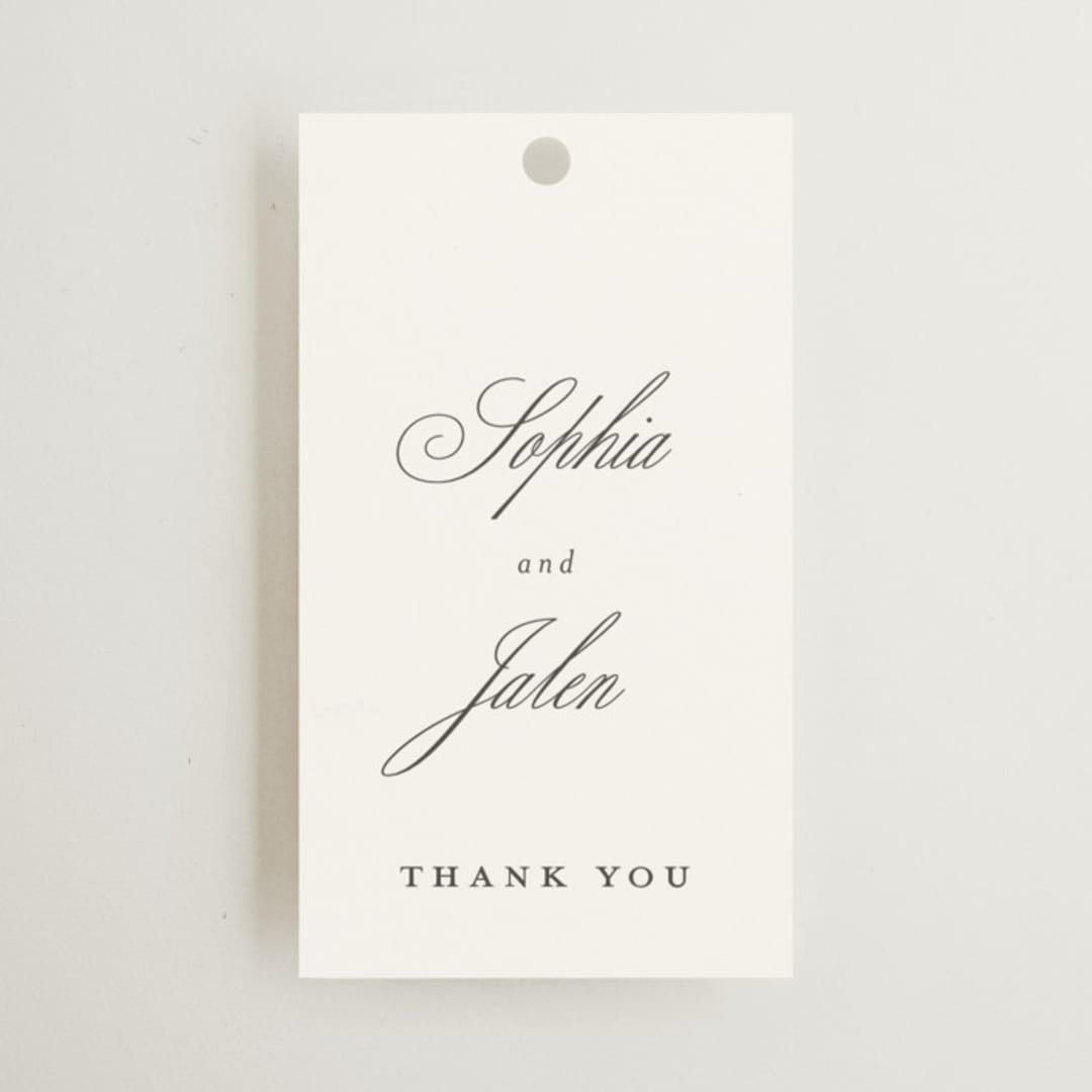 "From This Moment On" - Wedding Favor Tags in Classique by Design Lotus - Front