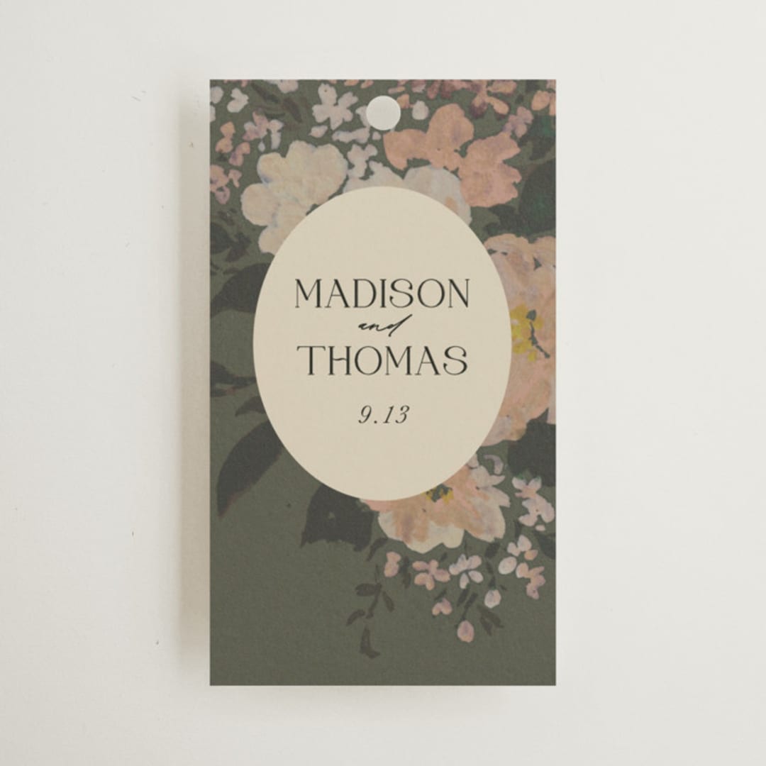 "Madison" - Wedding Favor Tags in Thyme by Itsy Belle Studio - Front