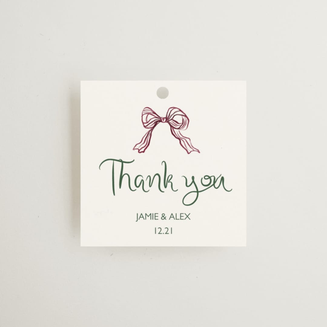"Holidays ink doodles" - Wedding Favor Tags in Enchanted Holiday by Cass Loh - Front