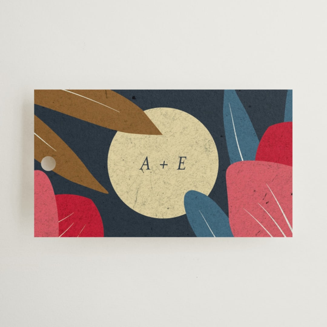 "Tropical Sonata" - Wedding Favor Tags in Hawaii by Ani Somi - Front