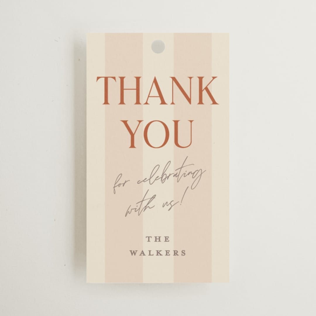 "Ambrosial" - Wedding Favor Tags in Butter by Pixel and Hank - Front