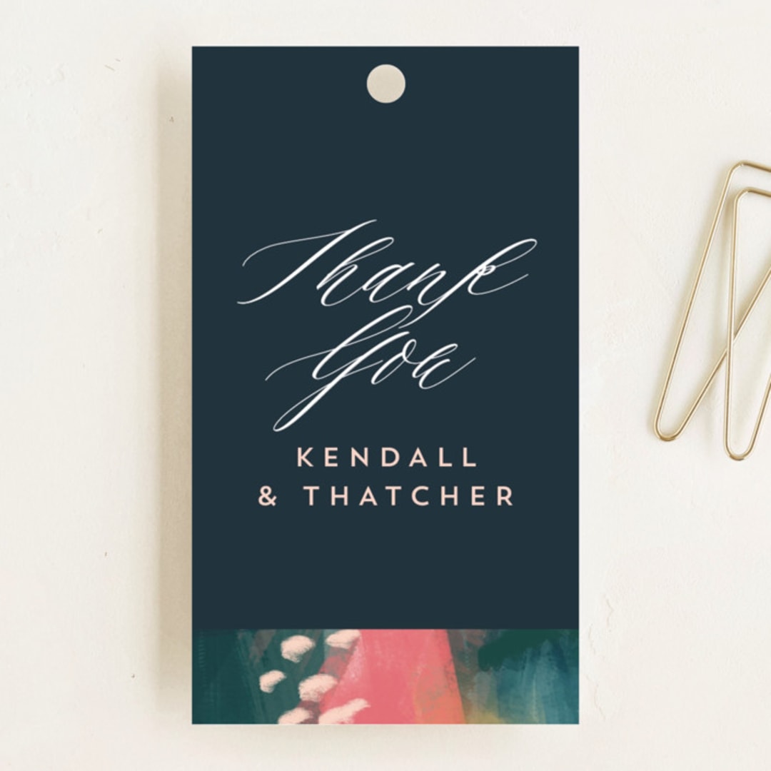 "Dreaming" - Wedding Favor Tags in Garden by iamtanya - Front