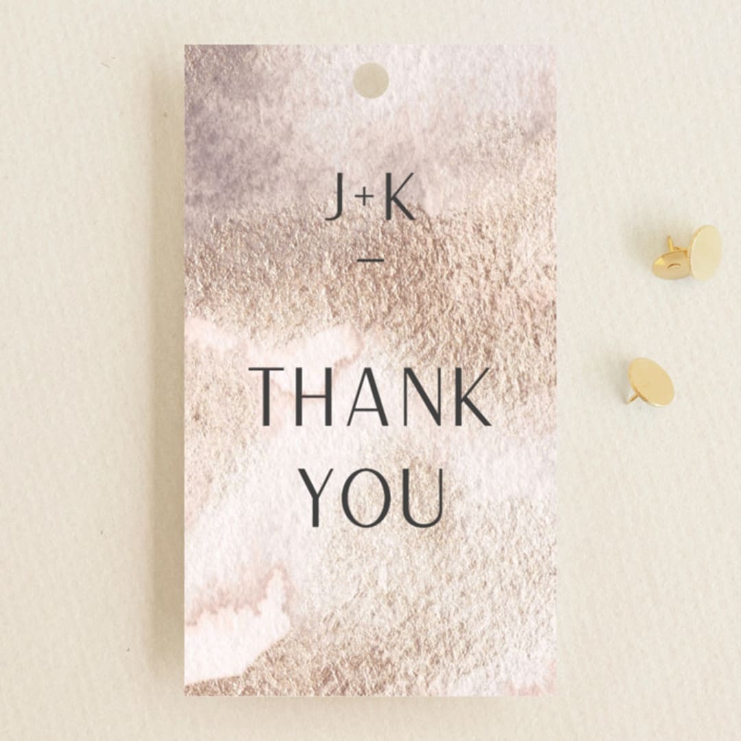 "requiem" - Wedding Favor Tags in Zen by silverscreen studio - Front
