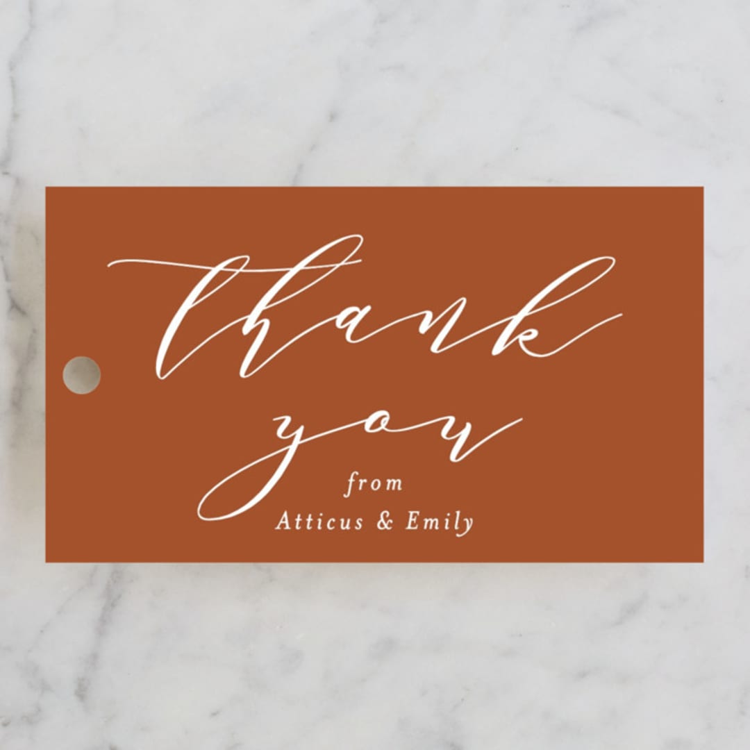 "Picture Perfect" - Wedding Favor Tags in Diamond by Amy Payne - Front