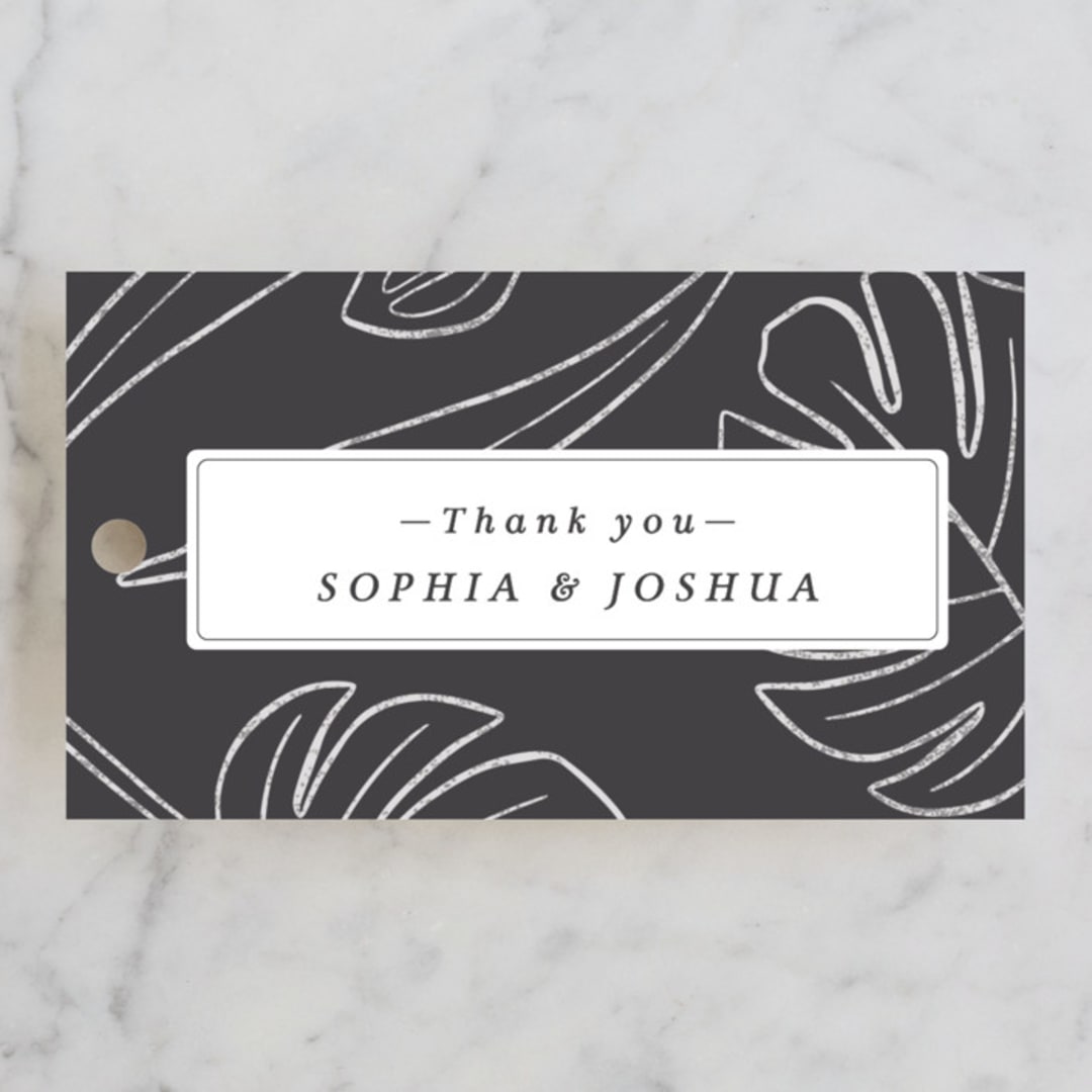 "Crescendo" - Wedding Favor Tags in Snow by Griffinbell Paper Co. - Front