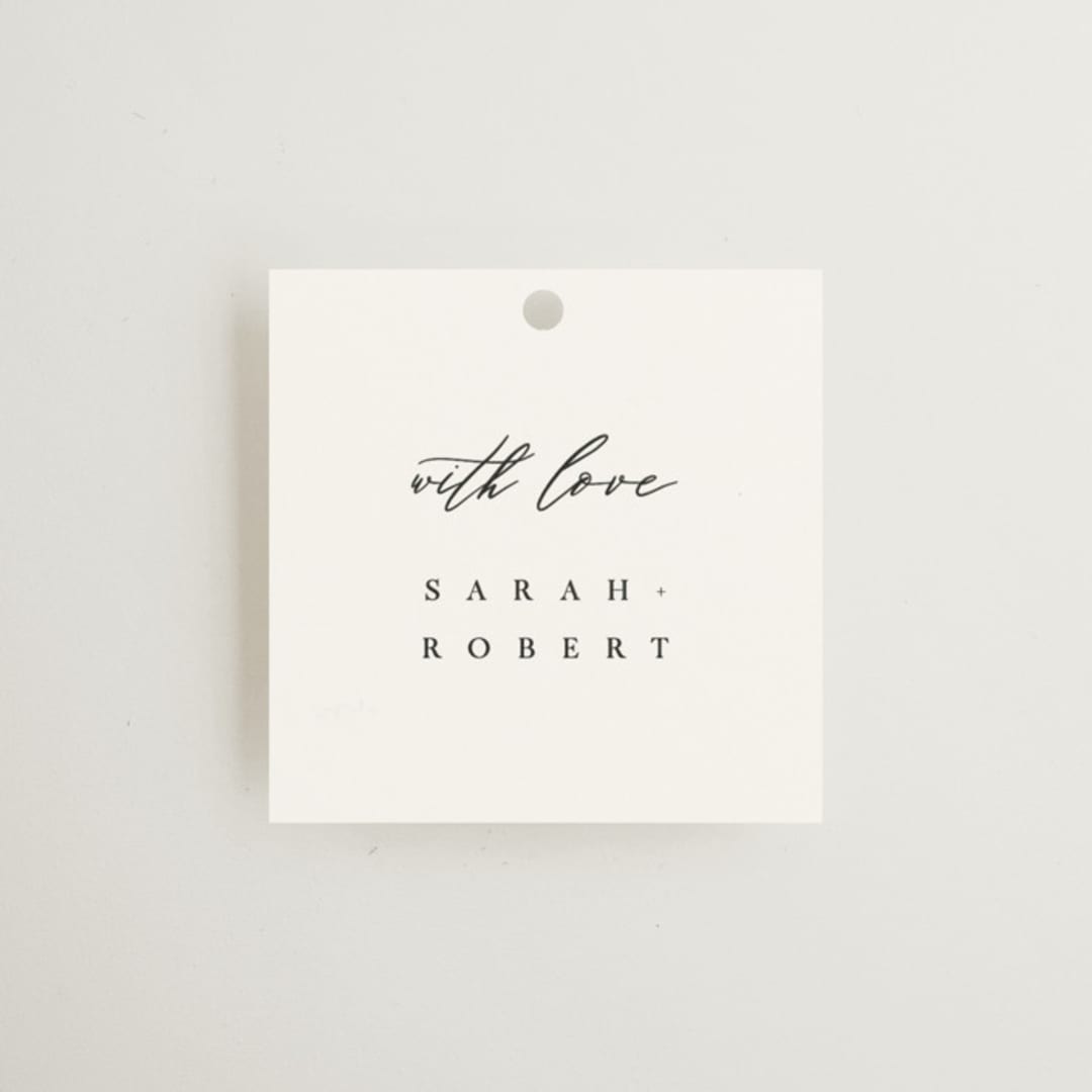 "Corison" - Wedding Favor Tags in Classic by Kelly Schmidt - Front