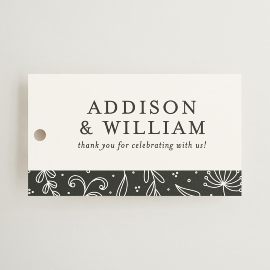 "As if a Dream" - Wedding Favor Tags in Cloud by Pine Street Creative - Front