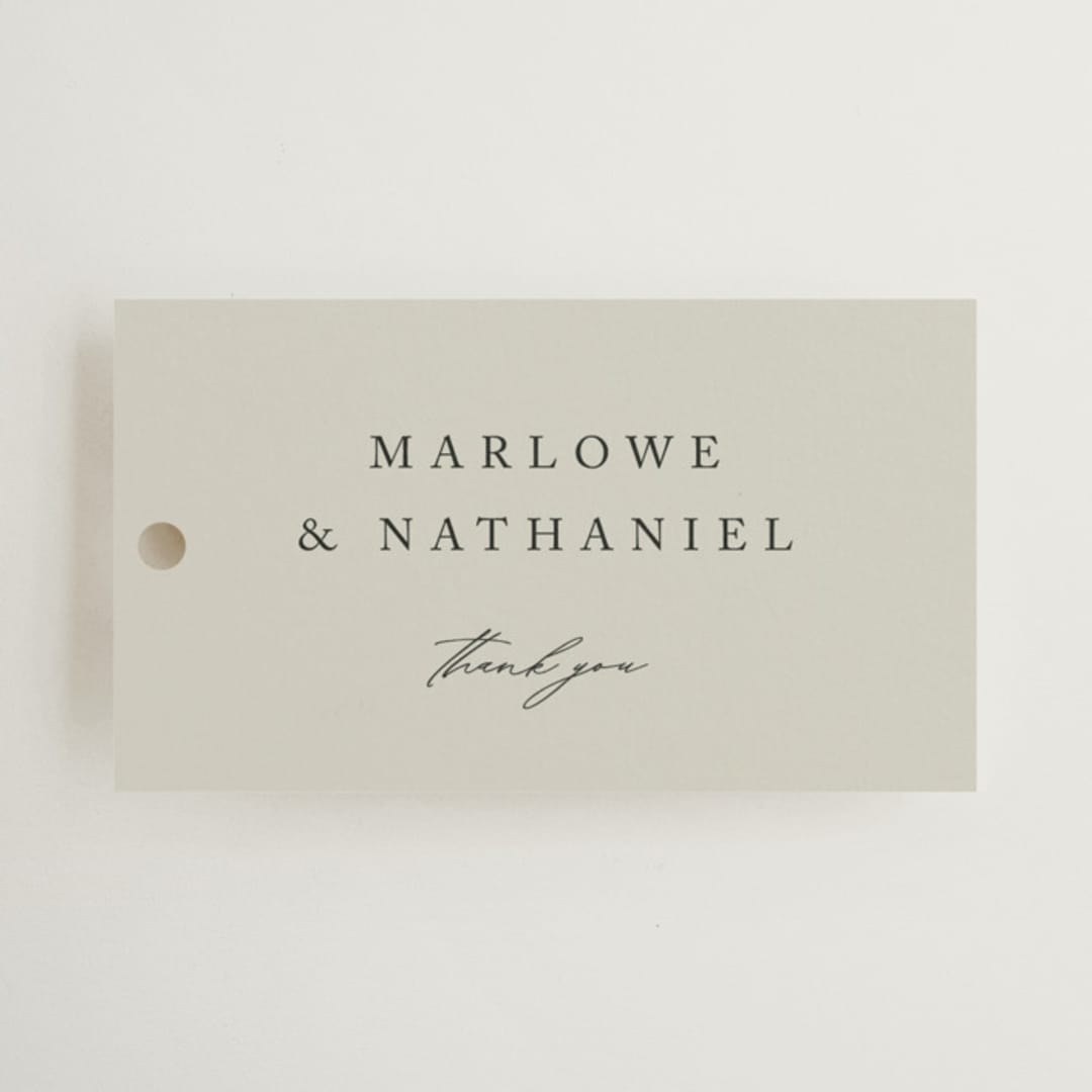 "Astoria" - Wedding Favor Tags in Spring by Kelly Schmidt - Front