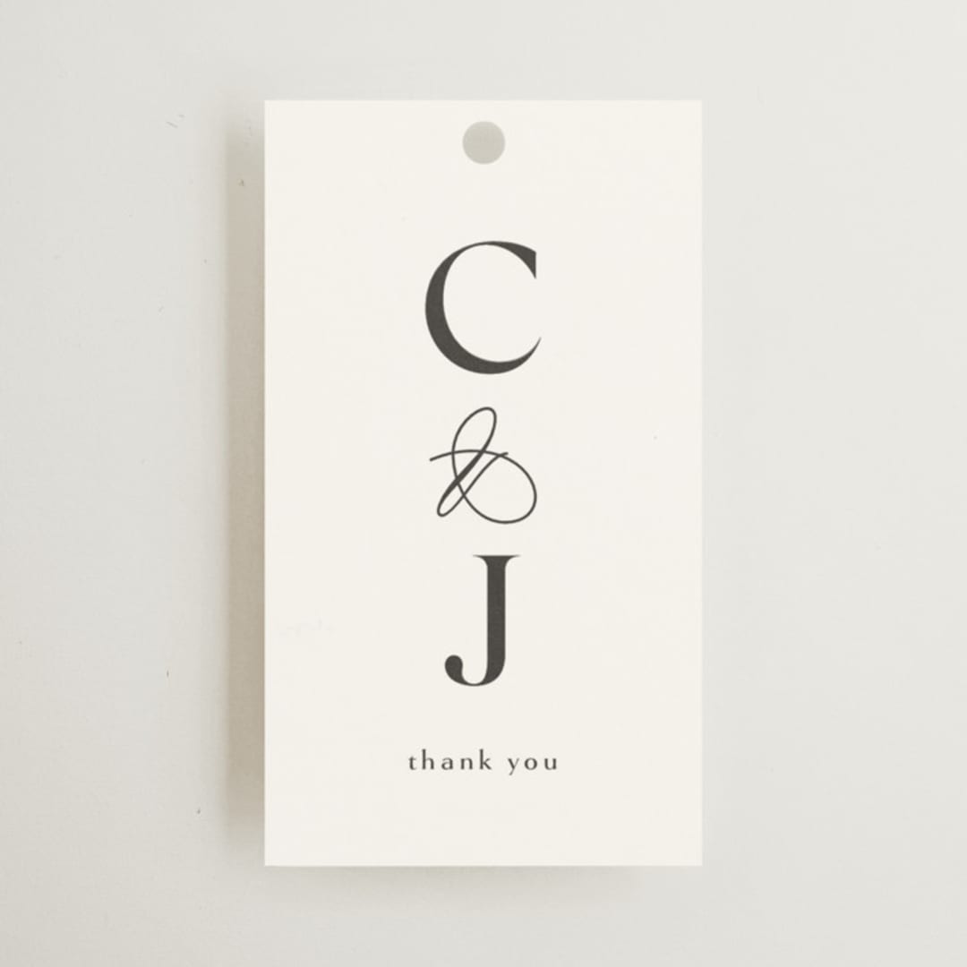 "CELINE" - Wedding Favor Tags in Opal by Melanie Kosuge - Front