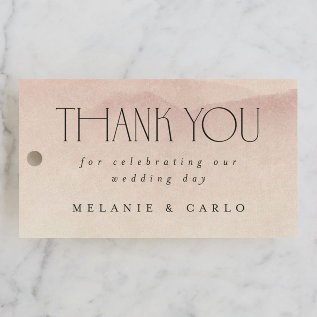 "desert dream" - Wedding Favor Tags in Sand by Maja Cunningham - Front