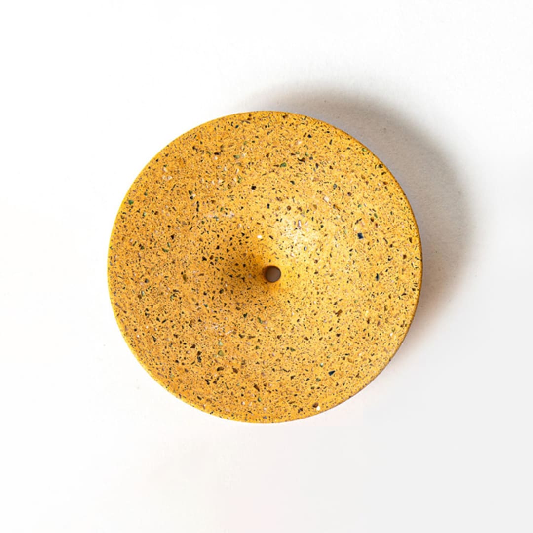 "Marigold Terrazzo Dimple Wall Hook, Medium" - Wall Hooks in yellow by Pretti.Cool