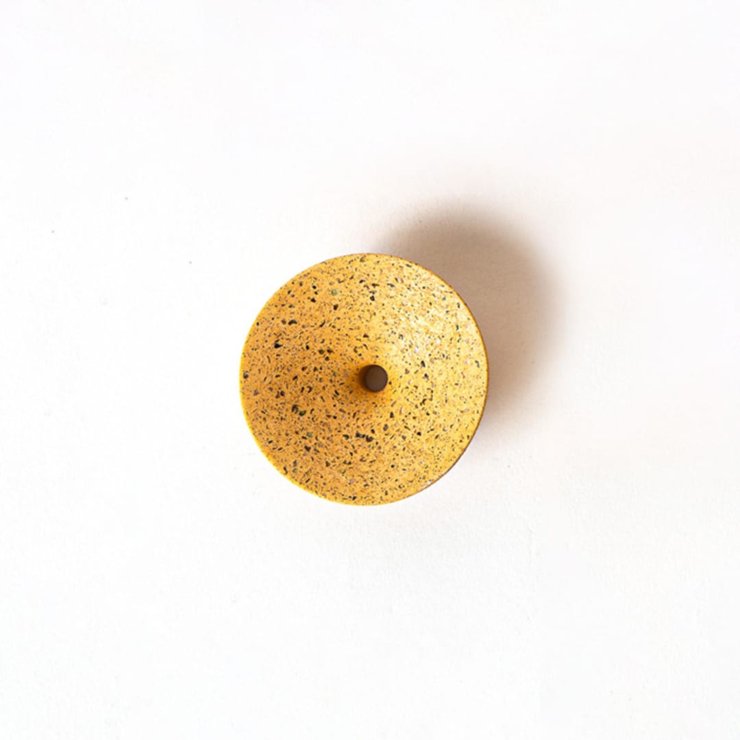 "Marigold Terrazzo Dimple Wall Hook, Small" - Wall Hooks in yellow by Pretti.Cool