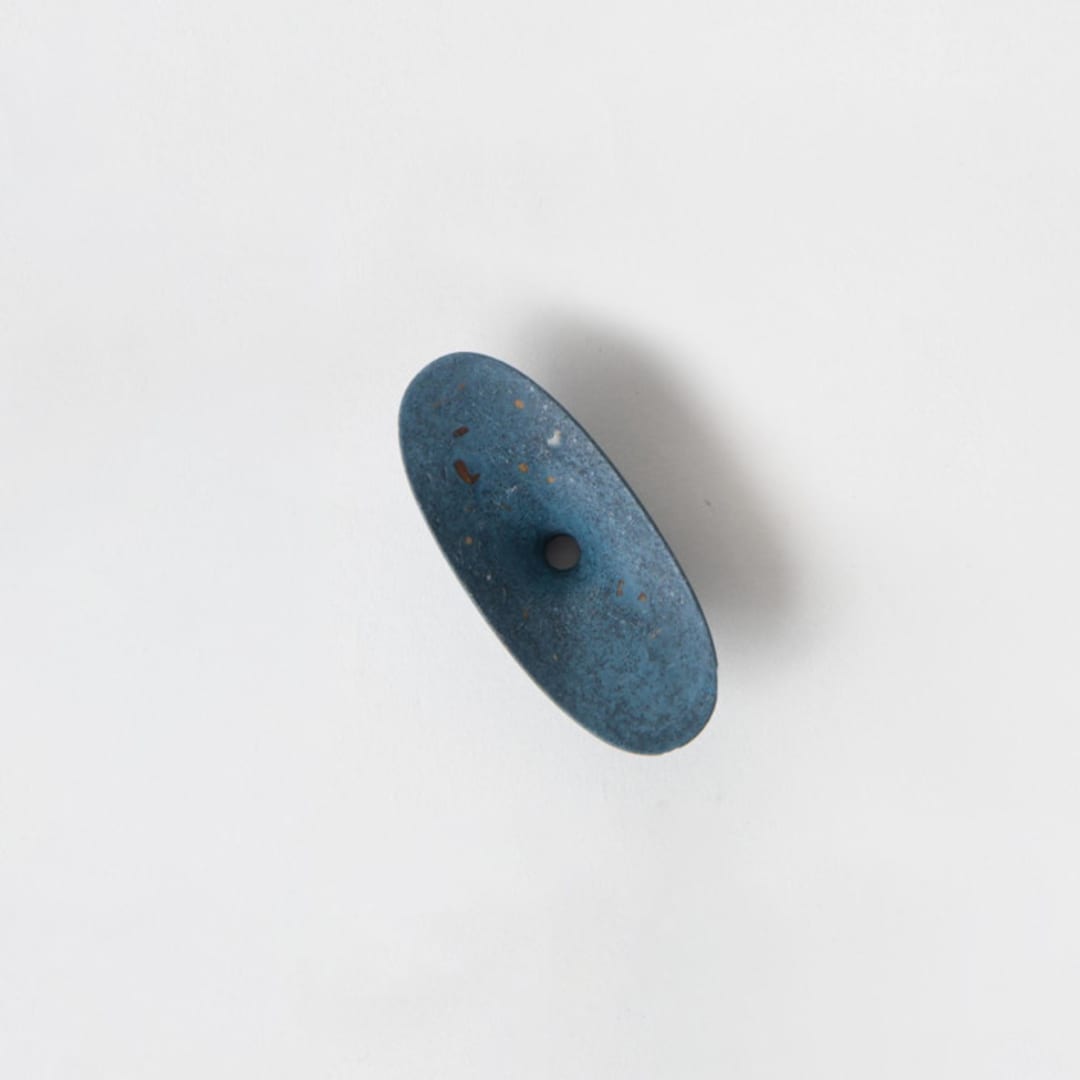 "Cobalt Terrazzo Dimple Coat Hook" - Wall Hooks in blue by Pretti.Cool