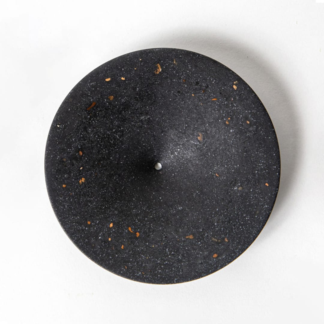 "Black Terrazzo Dimple Wall Hook, Large" - Wall Hooks in black by Pretti.Cool