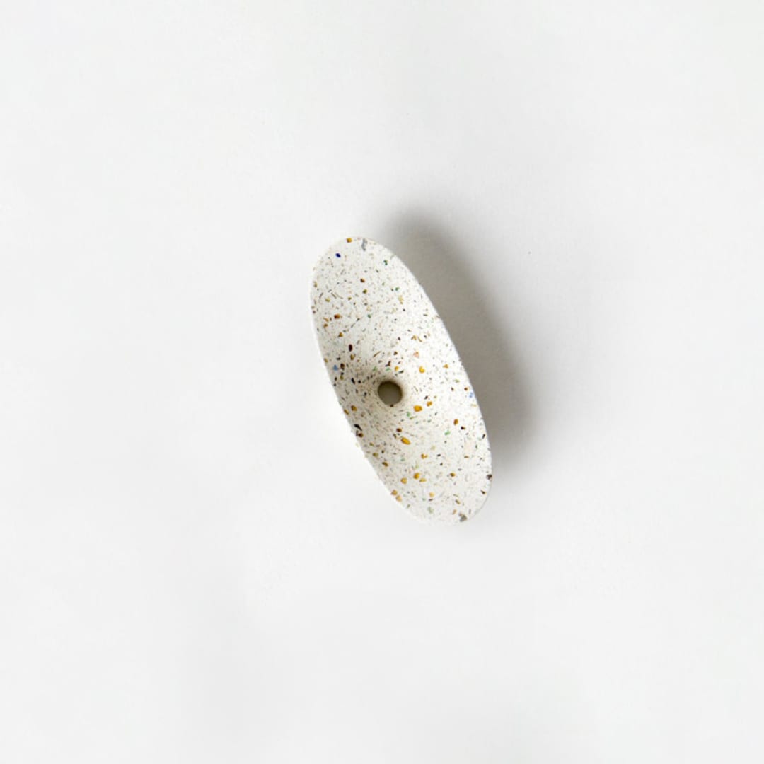 "White Terrazzo Dimple Coat Hook" - Wall Hooks in white by Pretti.Cool