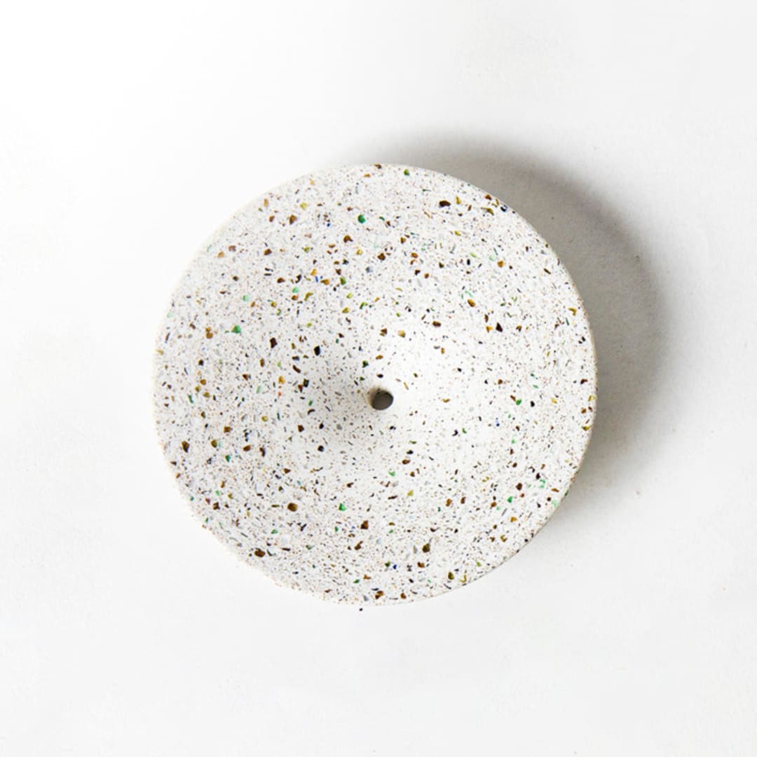 "White Terrazzo Dimple Wall Hook, Medium" - Wall Hooks in white by Pretti.Cool